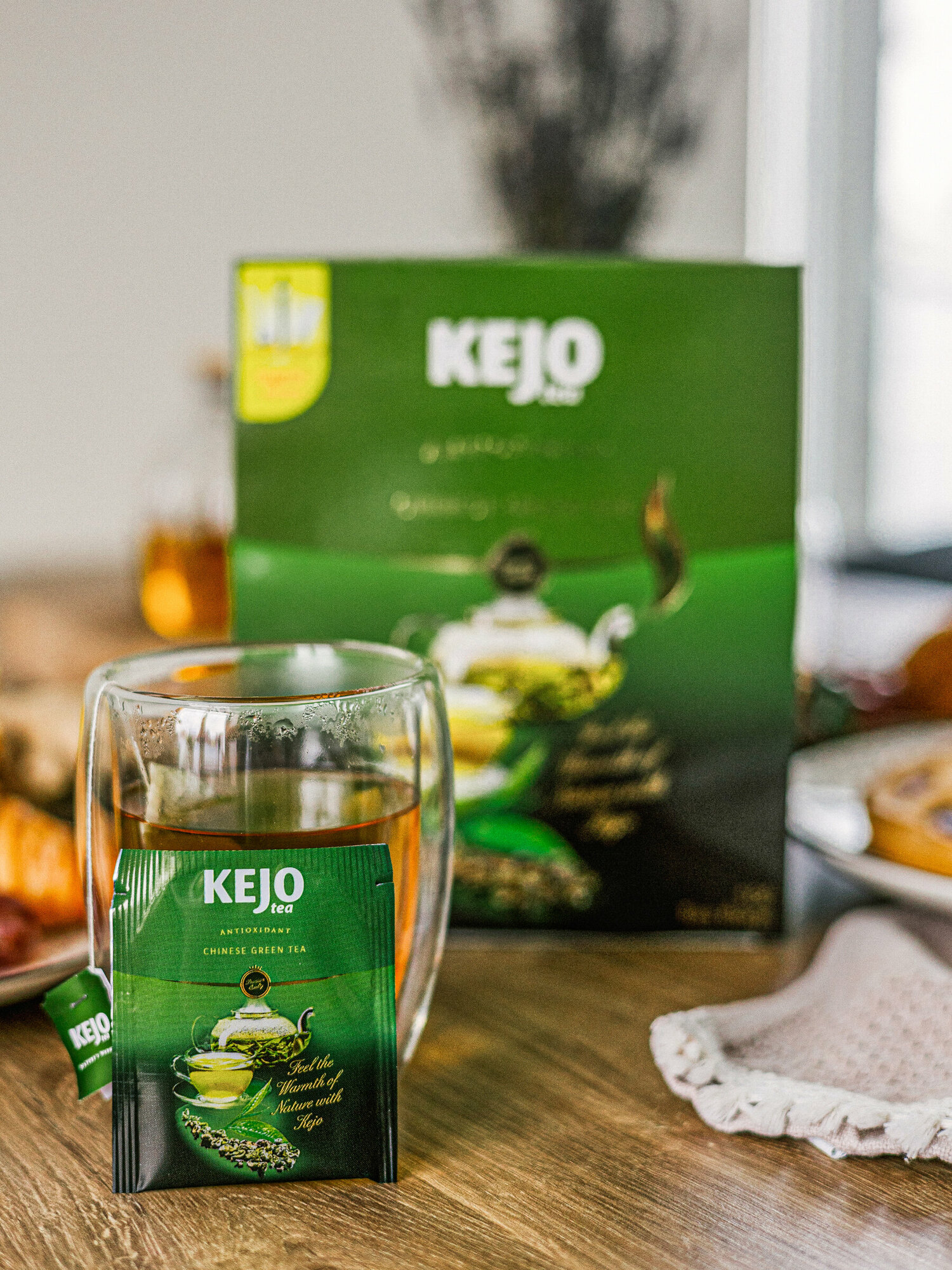 Чай зеленый ANTIOXIDANT CHINESE GREEN TEA KejoTea 100 шт - фотография № 10