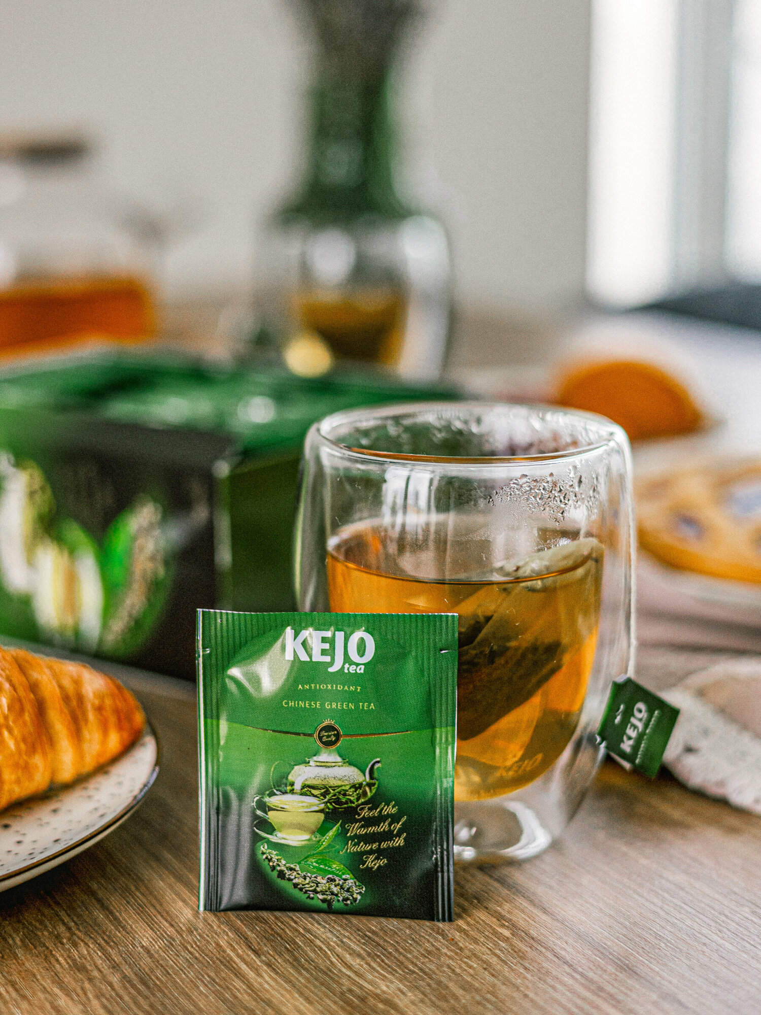 Чай зеленый ANTIOXIDANT CHINESE GREEN TEA KejoTea 100 шт - фотография № 12