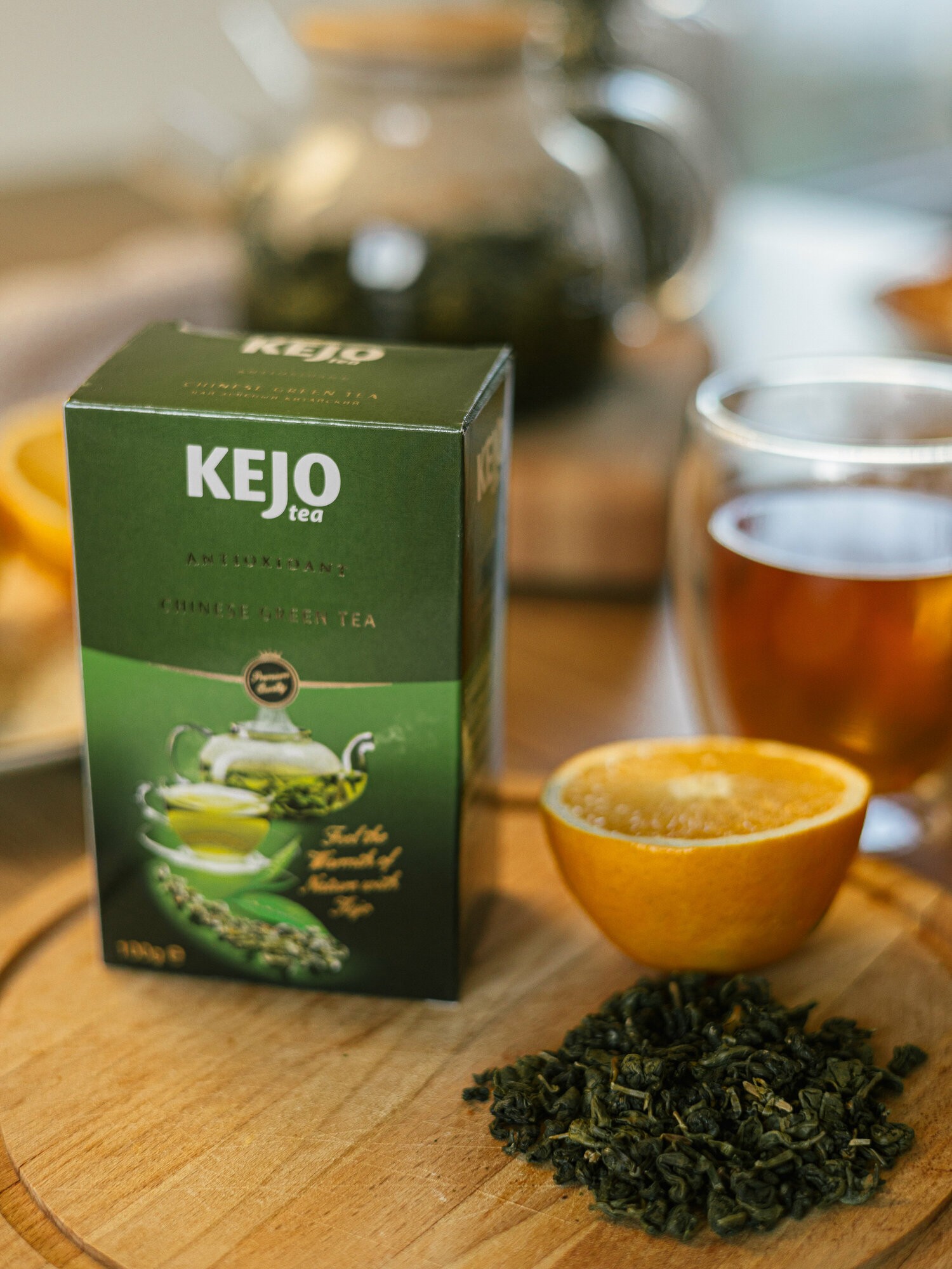 Чай зеленый ANTIOXIDANT CHINESE GREEN TEA KejoTea, 100гр - фотография № 7