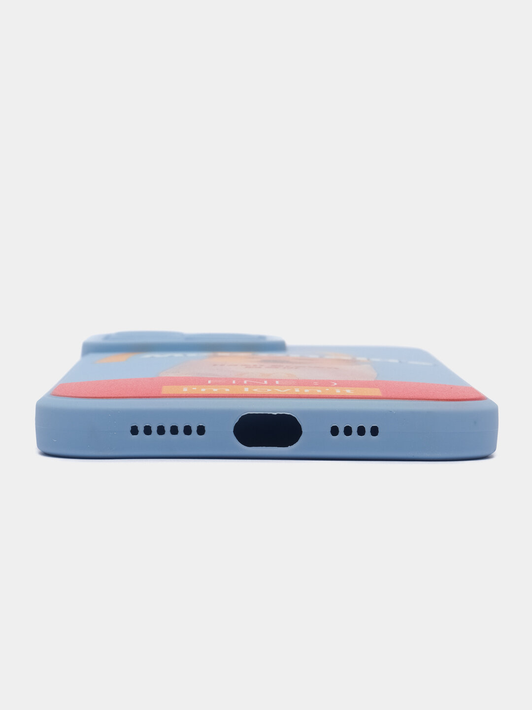 Защитный чехол на айфон 14 про макс / iphone 14 Pro Max силиконовый противоударный с защитой камеры, собачка, голубой — фото 1