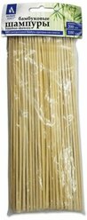 Шампуры для шашлыка бамбуковые 200 мм, 100 штук, белый аист, 607570