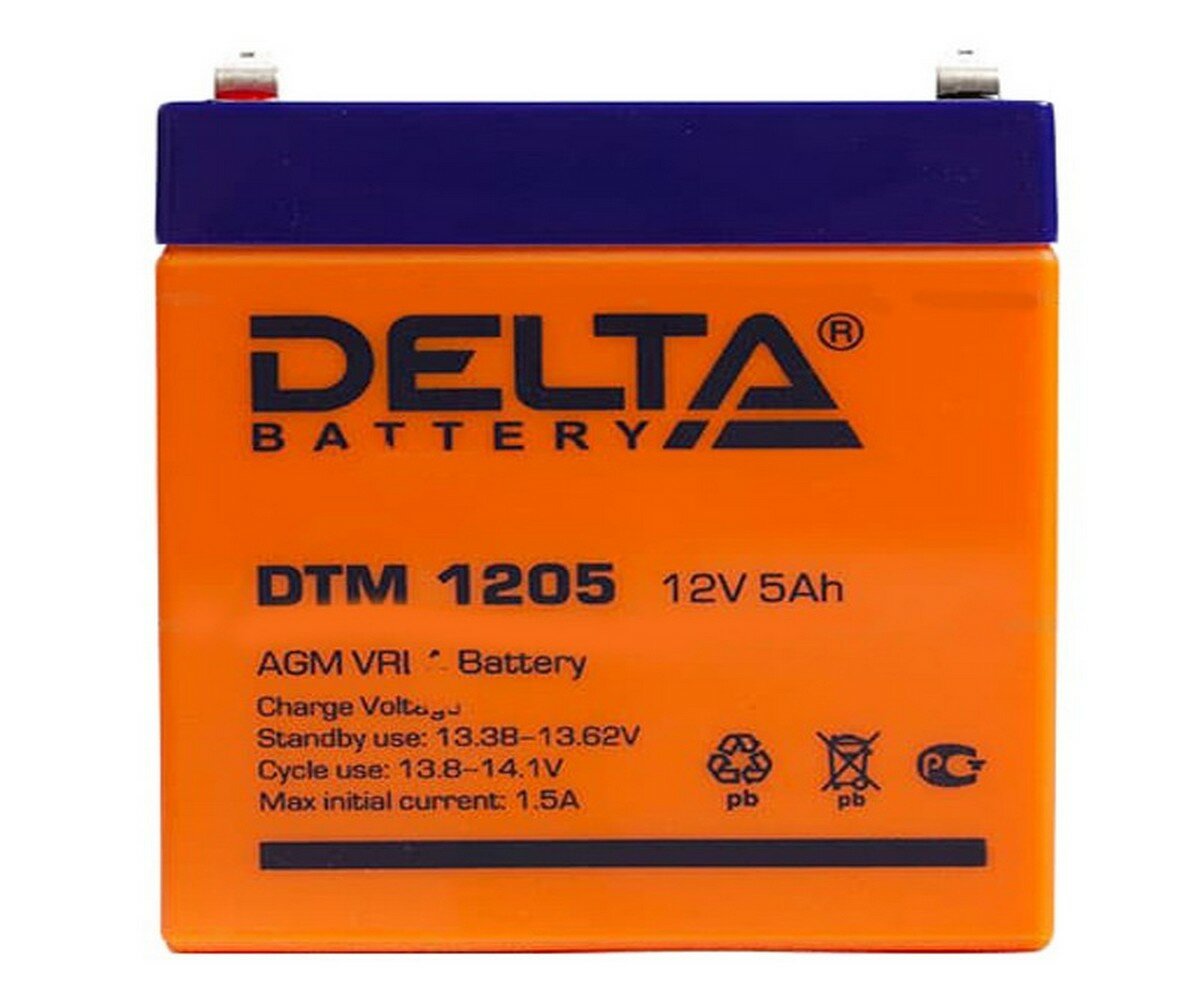 Аккумуляторная батарея DELTA Battery DTM 1205 12В 5 А·ч