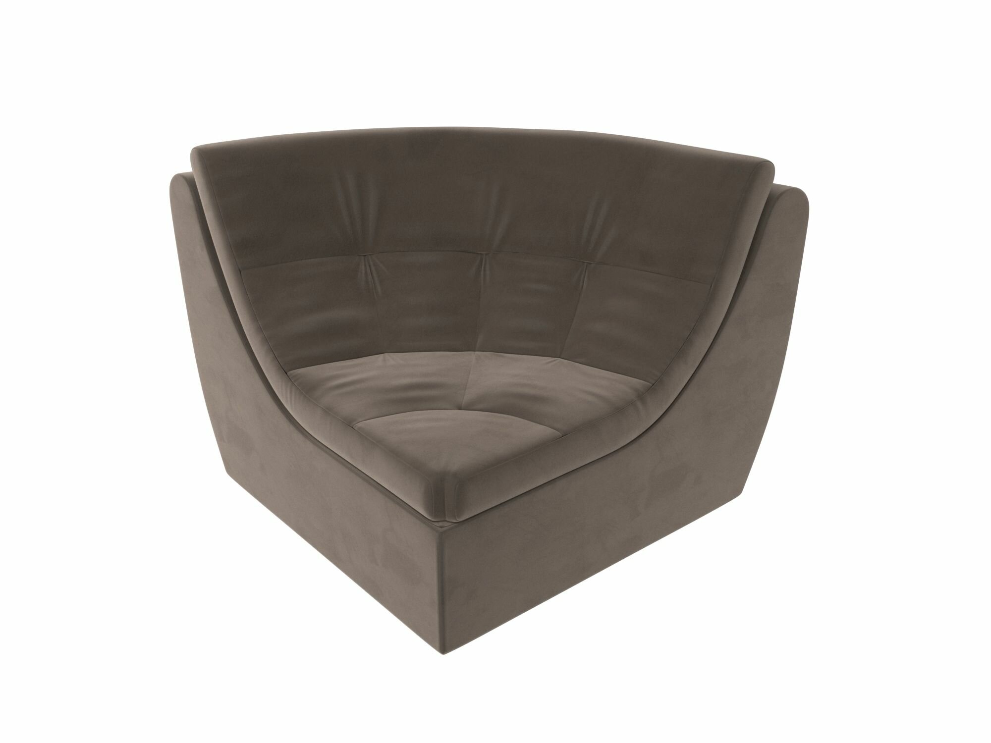 фото Модуль Лига Диванов Холидей угол Велюр Коричневый