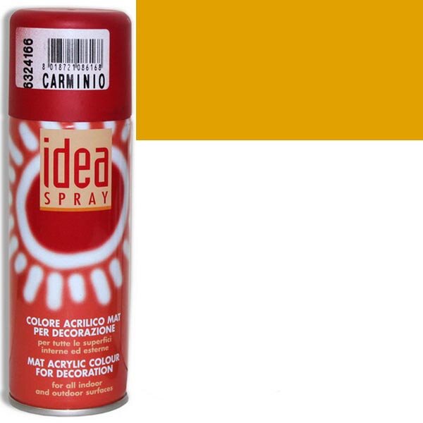 Краска акриловая Idea Spray в аэрозоле, цвет Желтый темный