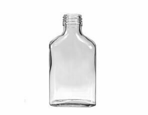 Стеклянная бутылка "Фляжка" под винтовой колпачок, 250 мл