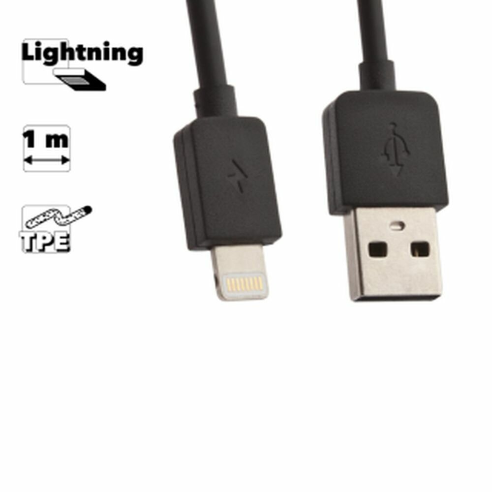 USB кабель Remax Light Series Cable RC-006i для смартфона Apple Lightning 8-pin, 1 метр, черный