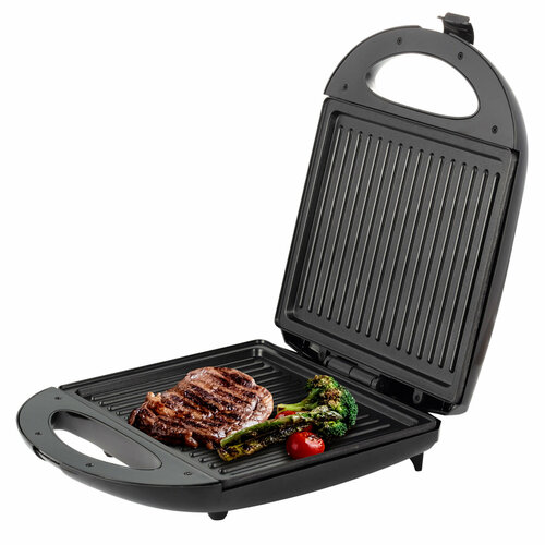 Гриль электрический 1400 Вт Kamille KM 6725 с антипригарным покрытием черный 293600₽