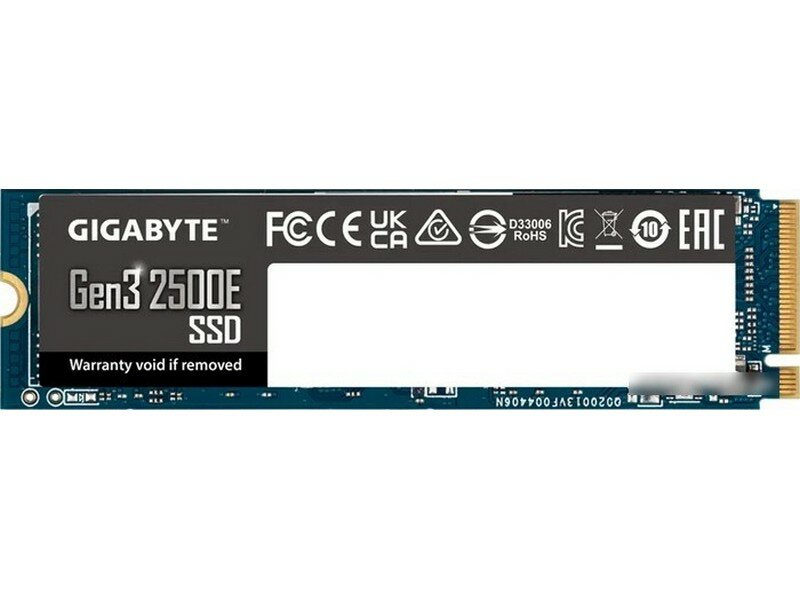 Накопитель SSD M.2 2280 GIGABYTE Gen3 2500E 2TB PCIe 3.0x4, NVMe 1.3 2400/2000MB/s MTBF 1.5M 480TBW - фото №11
