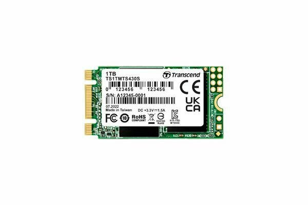 Внутренний SSD диск TRANSCEND 430S 1TB, SATA3, M.2 (TS1TMTS430S)