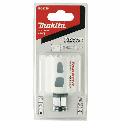 Коронка Makita BiM 41x44 мм Ezychange коронка bim 22мм makita d 17011