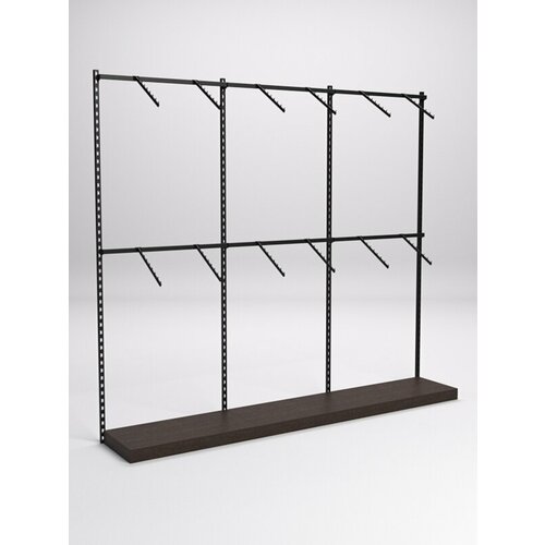 Настенная система с подиумами и пристенными поручнями для одежды LOFT 2 Дуб Венге 270 x 45 x 240 см 11605₽