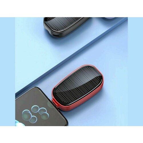 Беспроводной повербанк для телефона Внешний аккумулятор мини брелок Солнечная батарея с быстрой зарядкой 1200 мАч андроид TYPE-C power bank Loloki 2199₽