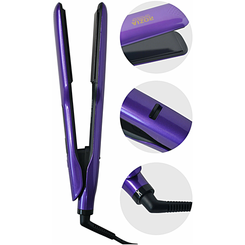 Профессиональная плойка для волос Rozia Выпрямитель для волос Утюжок Щипцы Rozia Уход за волосами Фиолетовый 440900₽