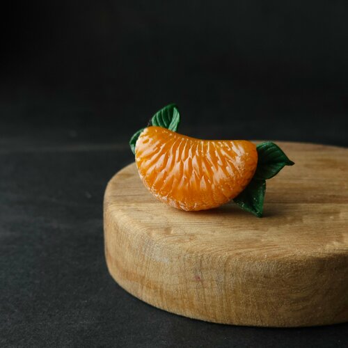 Брошь Unicorn Clay, оранжевый