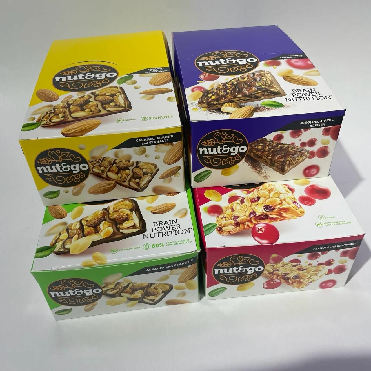 Батончик Nut and Go 72шт, ассорти вкусов