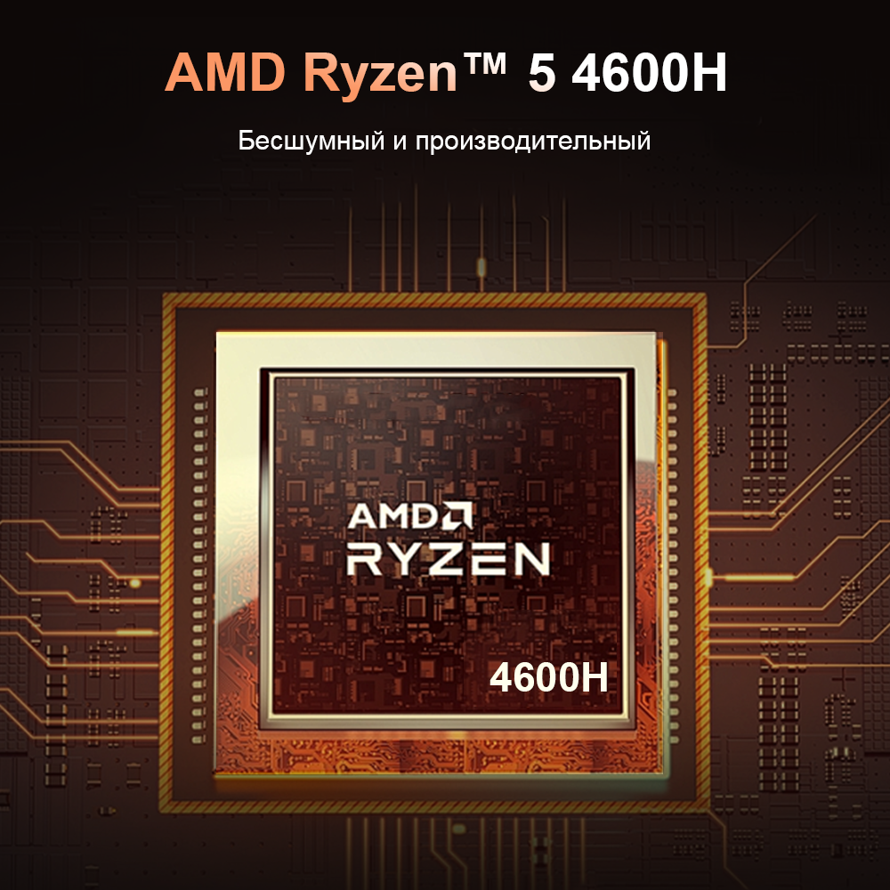 Мини ПК Ninkear N4 AMD Ryzen™ 5 4600H 16 ГБ ОЗУ и 512 ГБ SSD Windows 11 Pro — фото 1