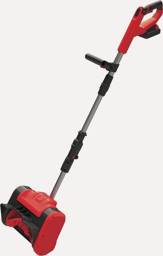 Изображение товара Снегоуборщик аккумуляторный EDON UST-21/10 (ширина ковша 25.4 см, высота 16 см, мах дальность выброса 6 м, 2 АКБ по 4.0 Ач, ЗУ) снегоуборочная лопата / аккумуляторный снежник