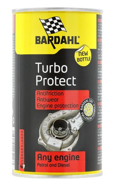 TURBO PROTECT Противоизносная присадка в моторное масло 0,3л Bardahl арт. 3216B