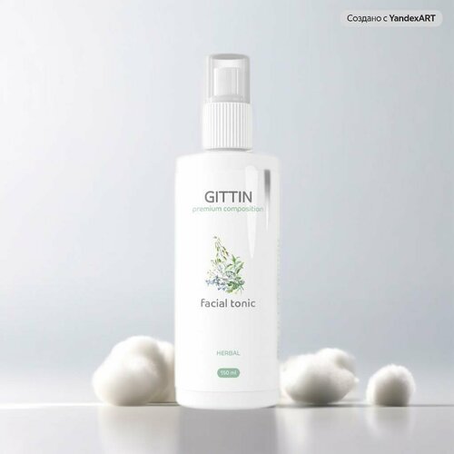 150 мл Тоник для лица травяной для сухой и чувствительной кожи Гиттин 680₽