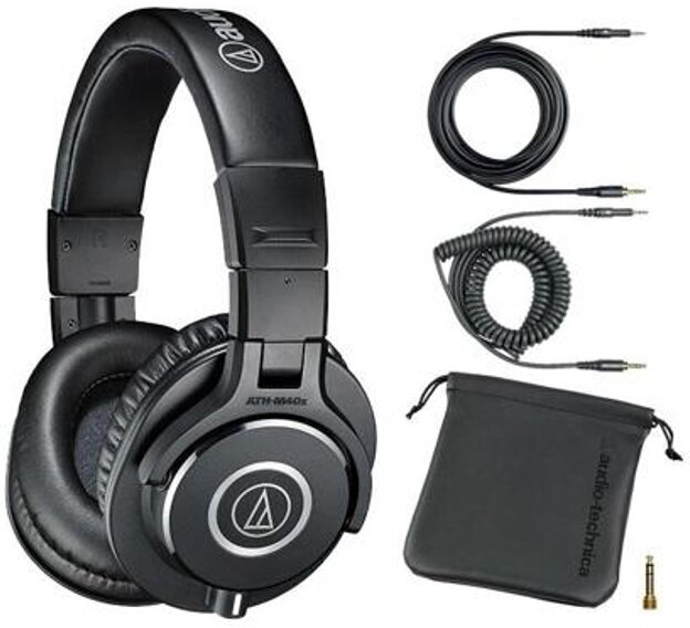 Наушники проводные Audio-Technica ATH-M40x, складные, черный — фото 2