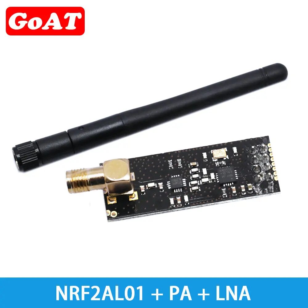 Модуль беспроводной передачи данных NRF24L01, 2.4G DIP