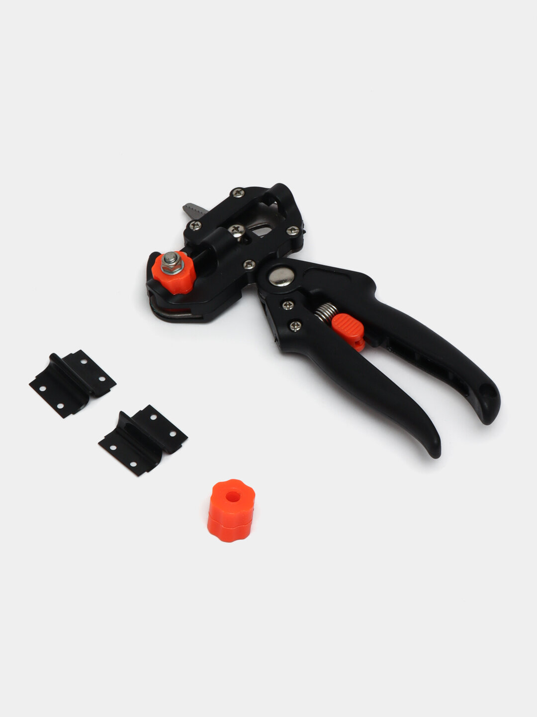 Прививочный секатор, легкий, удобный в использовании, насадки для разных задач — фото 1