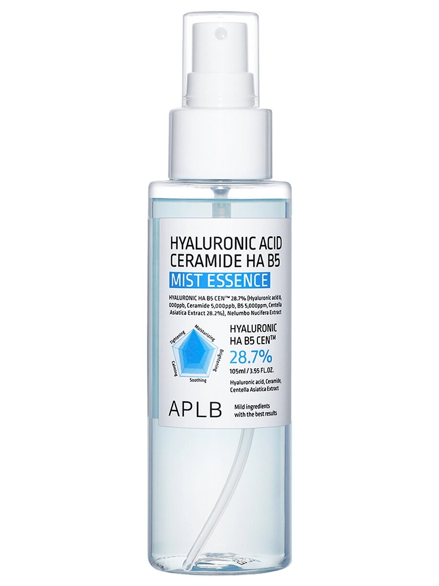 Мист-эссенция с гиалуроновой кислотой и керамидами APLB Hyaluronic Acid Ceramide HA B5 Mist Essence 105 мл
