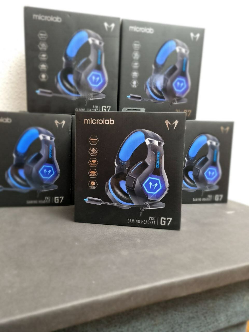Игровые проводные наушники microlab G7