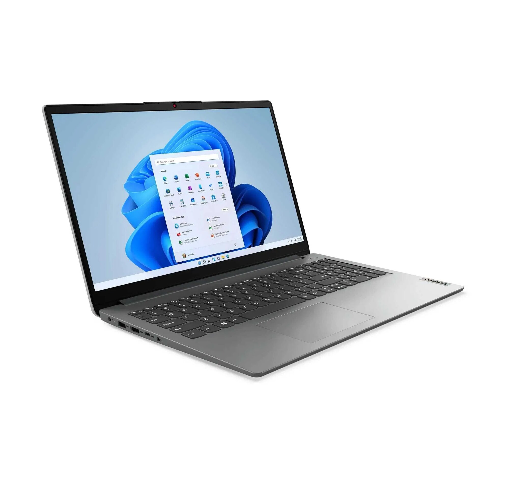 Ноутбук LENOVO IDEAPAD 1 Intel N4500 4GB 256GB 15,6 HD CLOUD GREY — фото 1