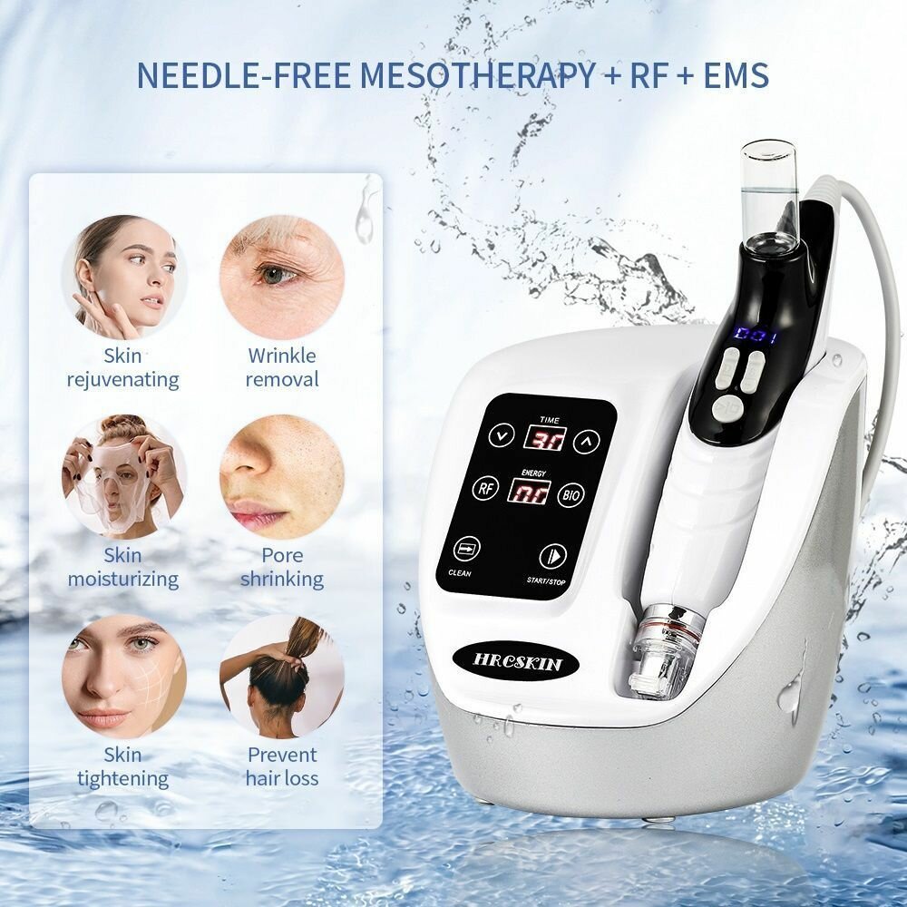 Мезотерапевтический пистолет для радиочастотной гипертермии с микроиглой, EMS water Mesogun для удаления молодых морщин, Hydra essence