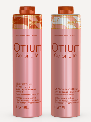 Изображение товара ESTEL Косметический набор OTIUM COLOR LIFE для окрашенных волос (Шампунь 1000 мл + Бальзам 1000 мл)