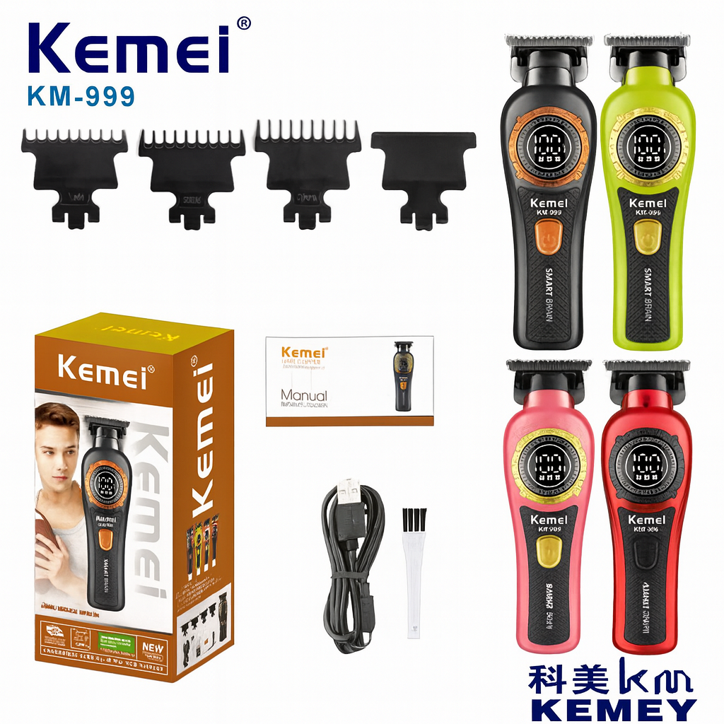 Триммер для волос Kemei Beauty Hair Lab KM-999, титан, 1500mAh, 7000rpm
