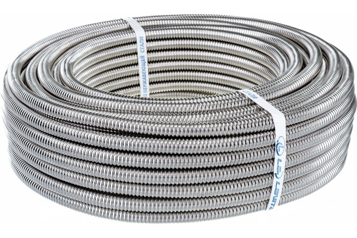 Труба гофрированная из нержавеющей стали HF 20A (20м/бух) термообработанная Лавита Индустри