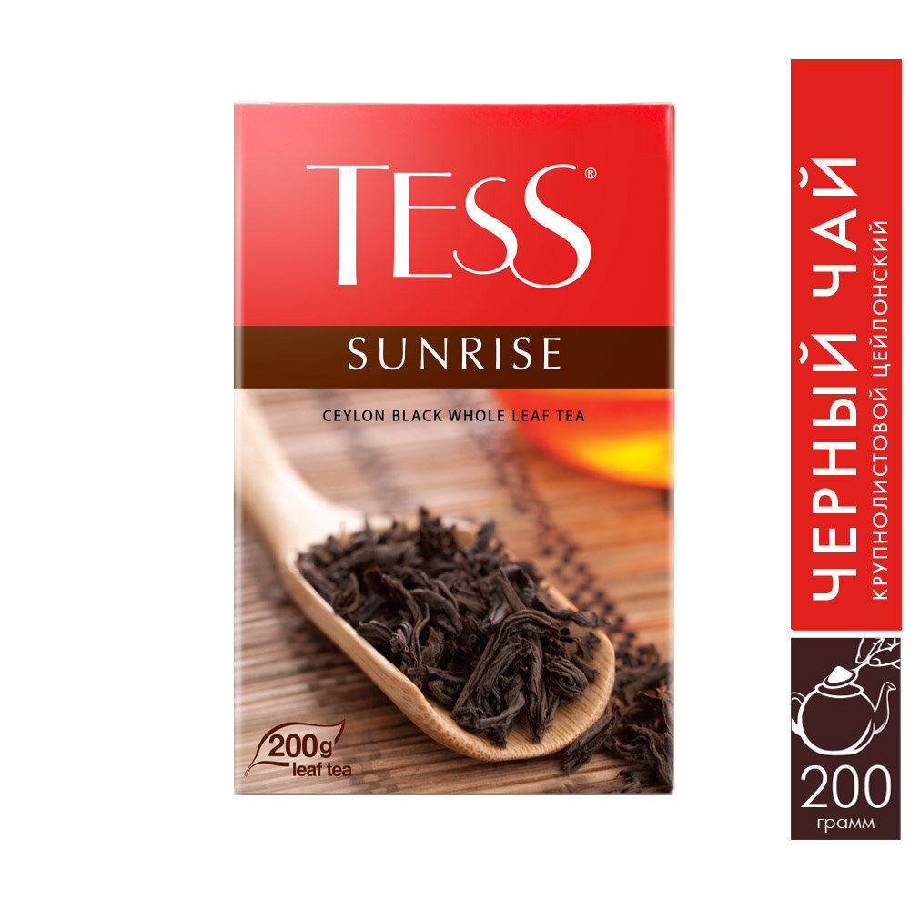 Чай черный Tess Sunrise 200г к/п