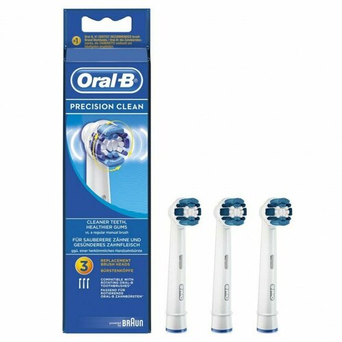 Oral-B Насадка Oral-B Precision Clean 3 шт насадки для электрической зубной щетки oral b rotary 3d excel vitality precision clean 4 7 12 шт упак