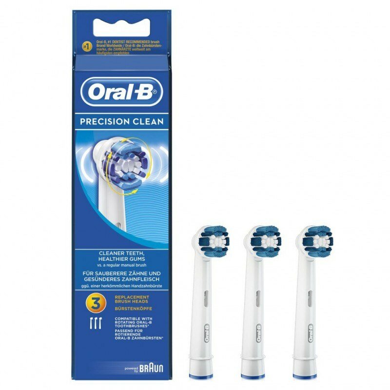 Cменные насадки для электрической зубной щетки Oral-B Precision Clean (3 шт.) (Германия)