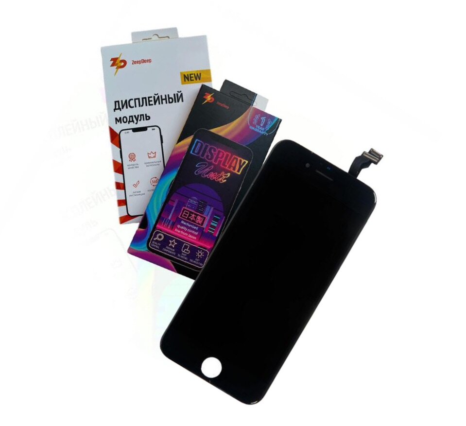 Display / Дисплей в сборе с тачскрином ZeepDeep PREMIUM для Apple iPhone 6 черный