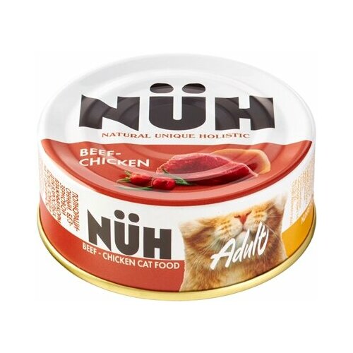 Нюх 31175 кон. д/кошек беззерновые Говядина и цыплёнок 100г