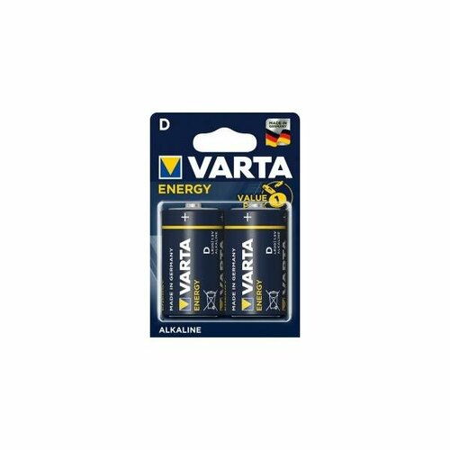 Батарейка Э/п Varta 4120.229.412 Energy LR20/373 BL2, 2 шт.