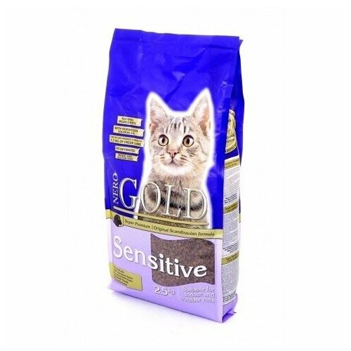 Nero Gold Sensitive - корм для кошек с чувствительным пищеварением с ягненком 0,8 кг
