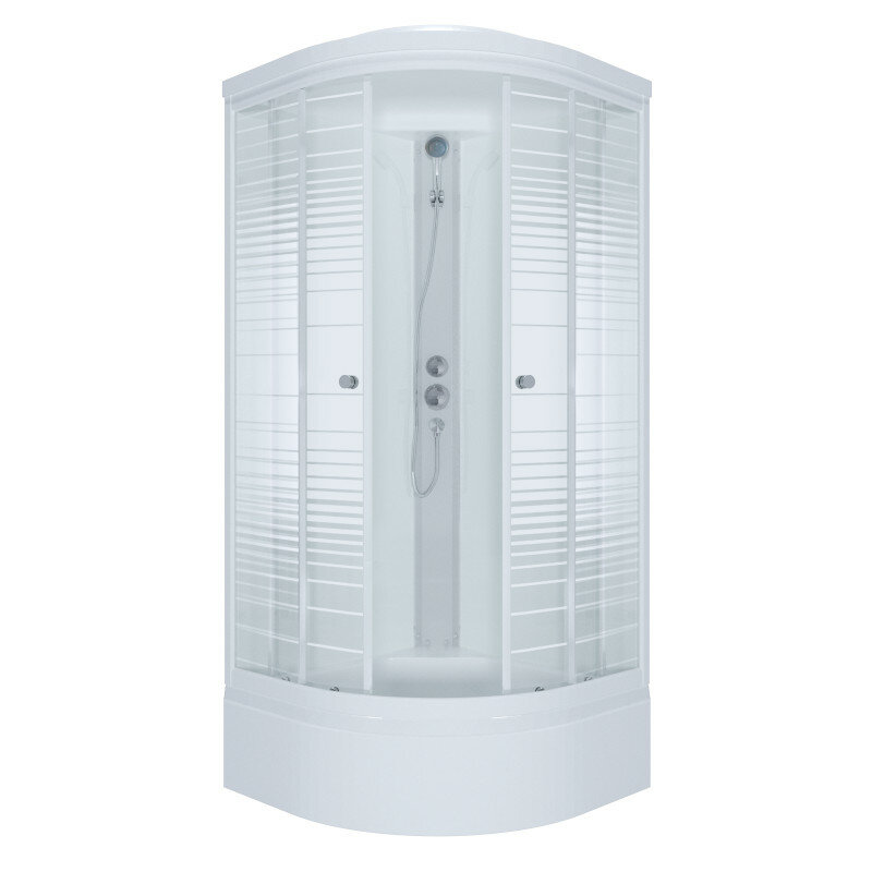 фото Душевая кабина "Стандарт 100x100 В" / полосы