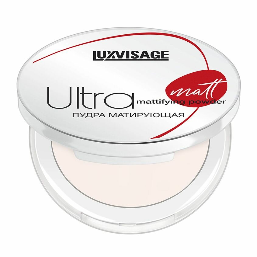 Пудра компактная для лица LUXVISAGE ULTRA MATT тон 101 porcelain