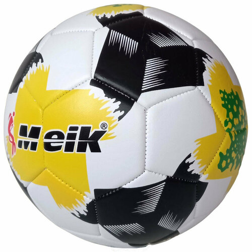Мяч футбольный Meik-157 (зеленый), E41771-1, 340-365 гр, 5 р.