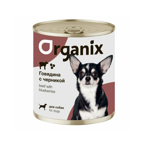 Organix консервы Консервы для собак Заливное из говядины с черникой 22ел16 0,75 кг 42924 (2 шт)
