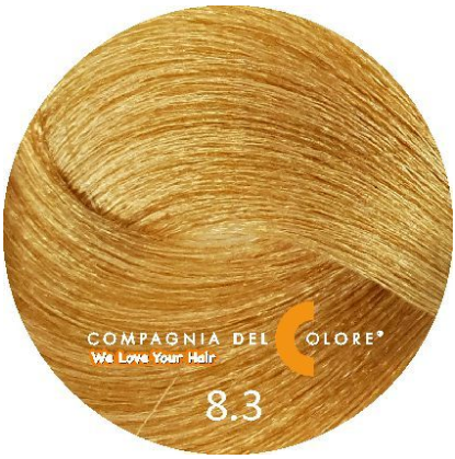 COMPAGNIA DEL COLORE краска для волос 100 МЛ AMMONIA FREE 8.3