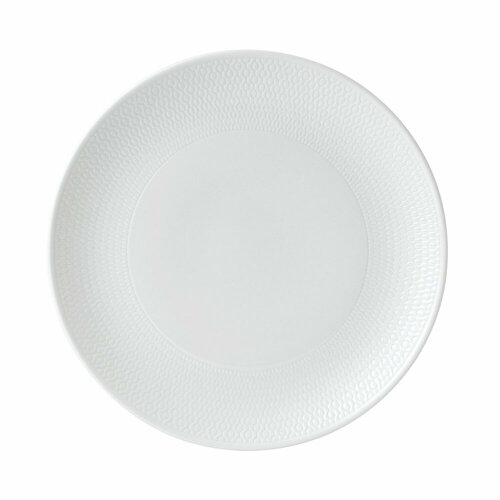 Тарелка закусочная Gio 24 см, материал фарфор, цвет белый, Wedgwood, Великобритания, WGW-40023839