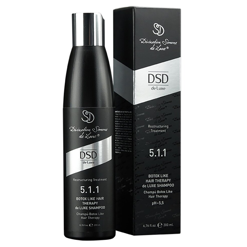 DSD de Luxe Восстанавливающий шампунь Botox Hair Therapy de Luxe Shampoo 5.1.1, 200мл