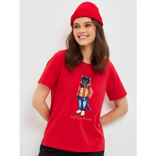 фото Футболка manii'ta lacitta, размер xs, красный