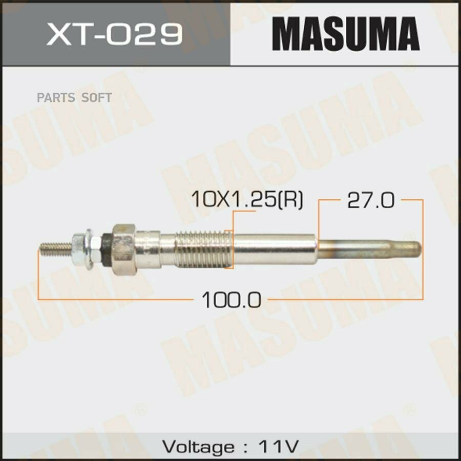 MASUMA XT-029 Свеча накаливания TOYOTA CALDINA MASUMA XT-029