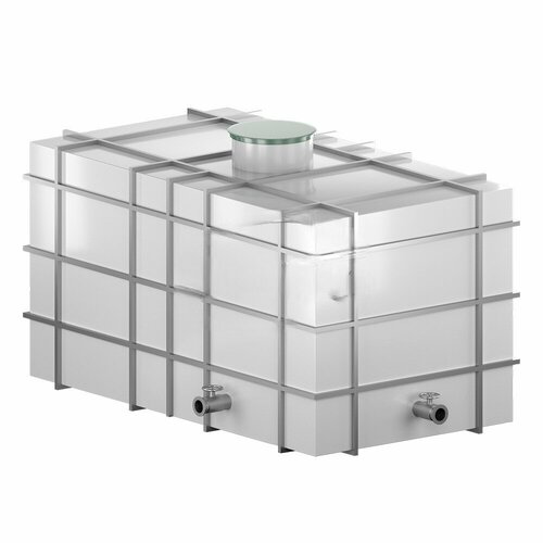 Пластиковая емкость прямоугольная в каркасе 6.6*2.2*2 м